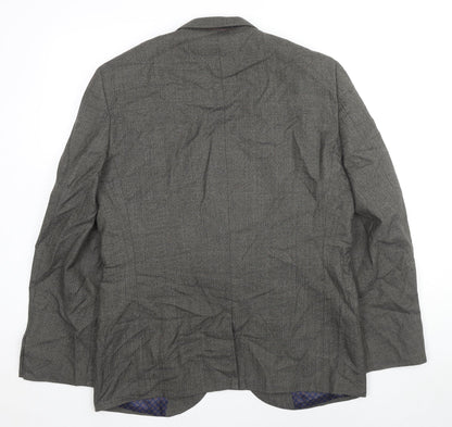 Next Mens Grey Wool Jacket Suit Jacket Size 42 Regular