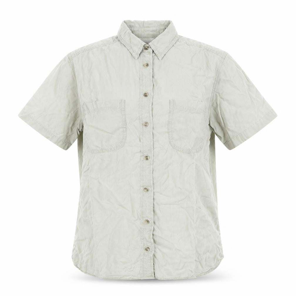 Marks & Spencer Womens Green Lyocell Basic Button-Up Size 12 Collared