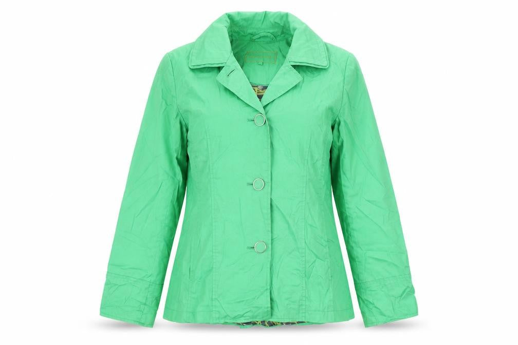 Per Una Womens Green Jacket Blazer Size 8 Button