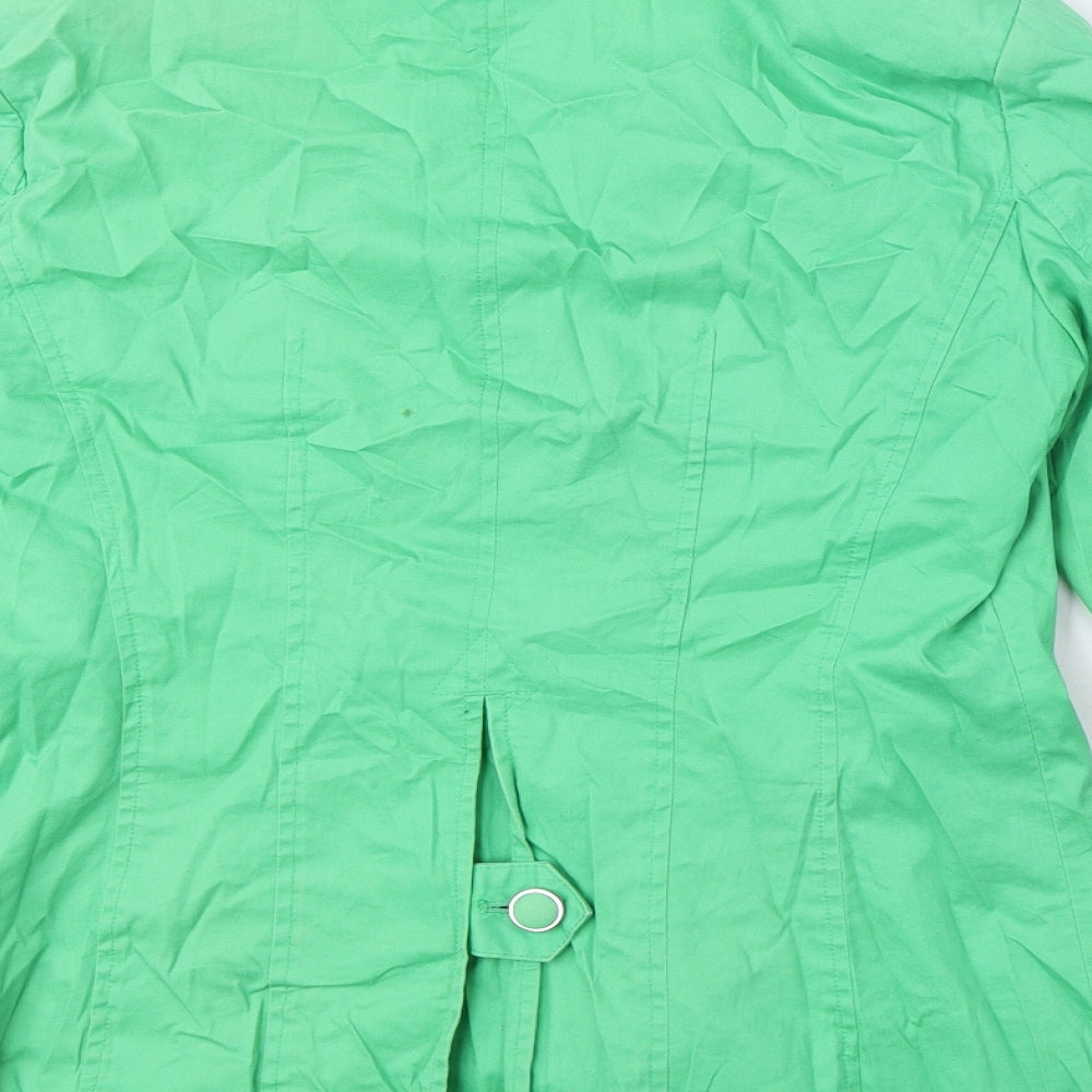 Per Una Womens Green Jacket Blazer Size 8 Button