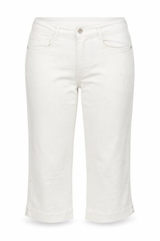 Stephen Womens White Cotton Cropped Jeans Size 30 in Regular Zip