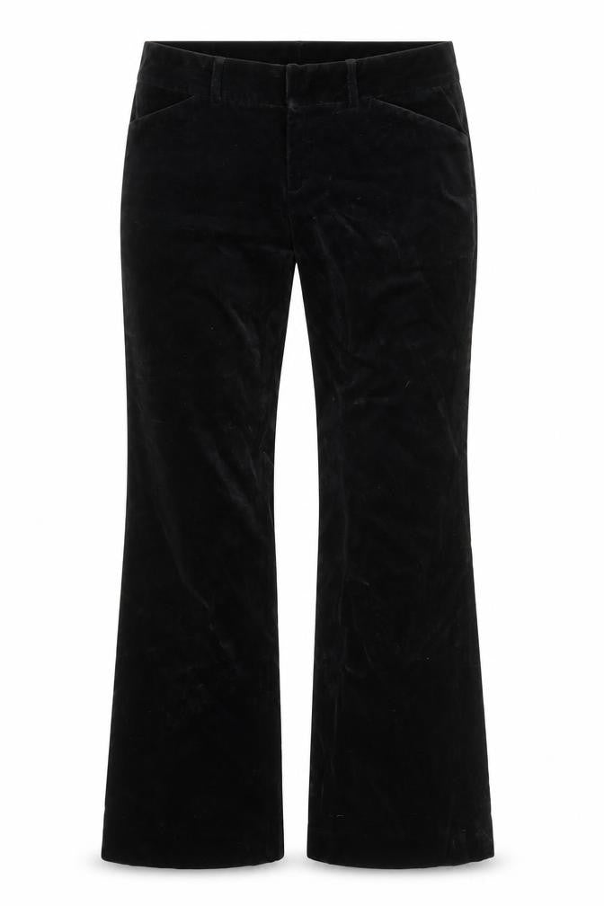 Gap Womens Black Cotton Trousers Size 30 L29 in Regular Zip