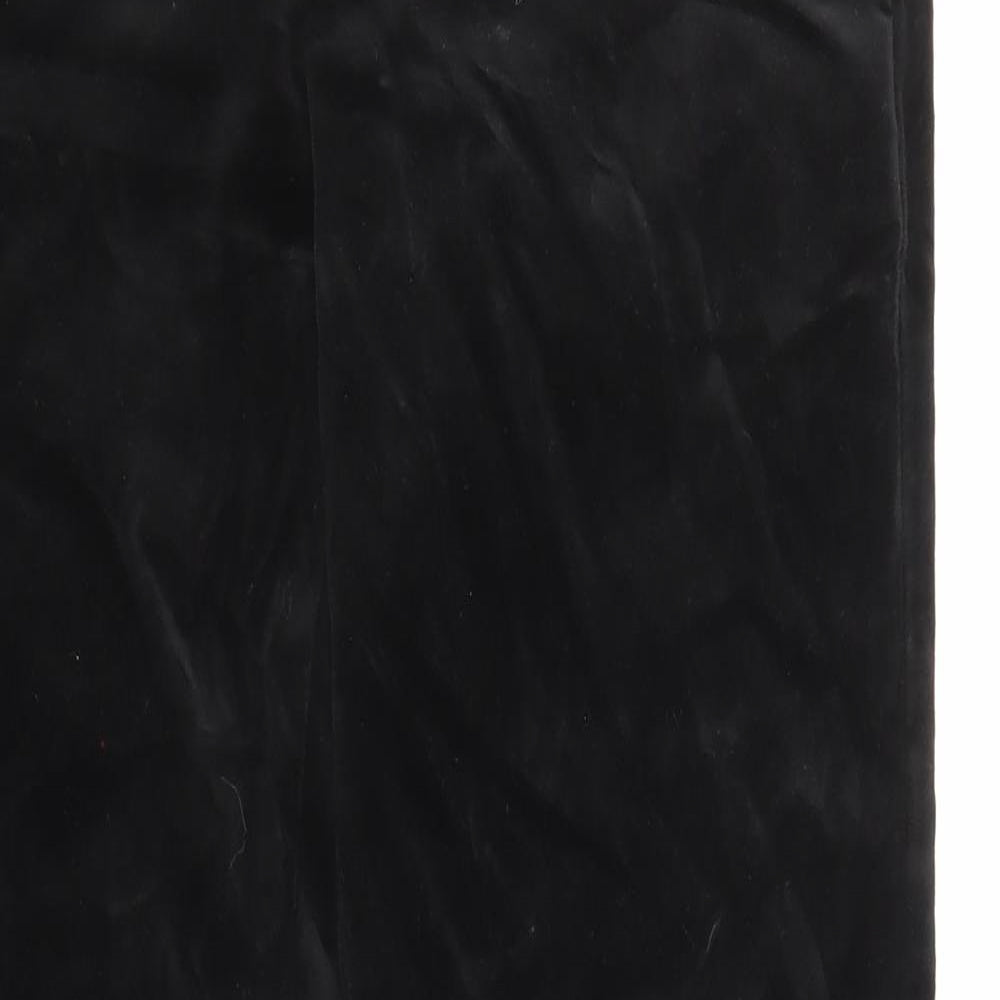 Gap Womens Black Cotton Trousers Size 30 L29 in Regular Zip