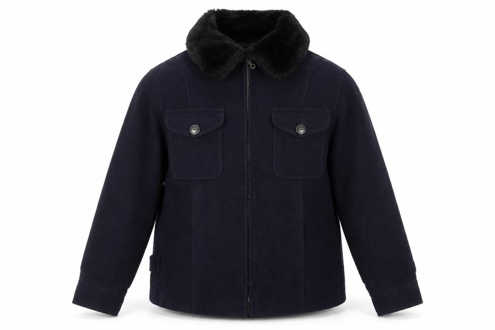 Charlotte Halton Womens Blue Jacket Size 12 Zip