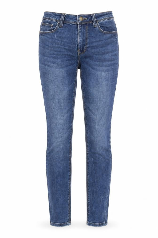 Denim & Co. Womens Blue Cotton Skinny Jeans Size 10 L31 in Regular Zip