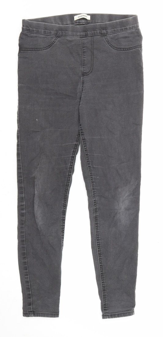 Marks and Spencer Womens Black Cotton Jegging Jeans Size 10 L26 in Regular