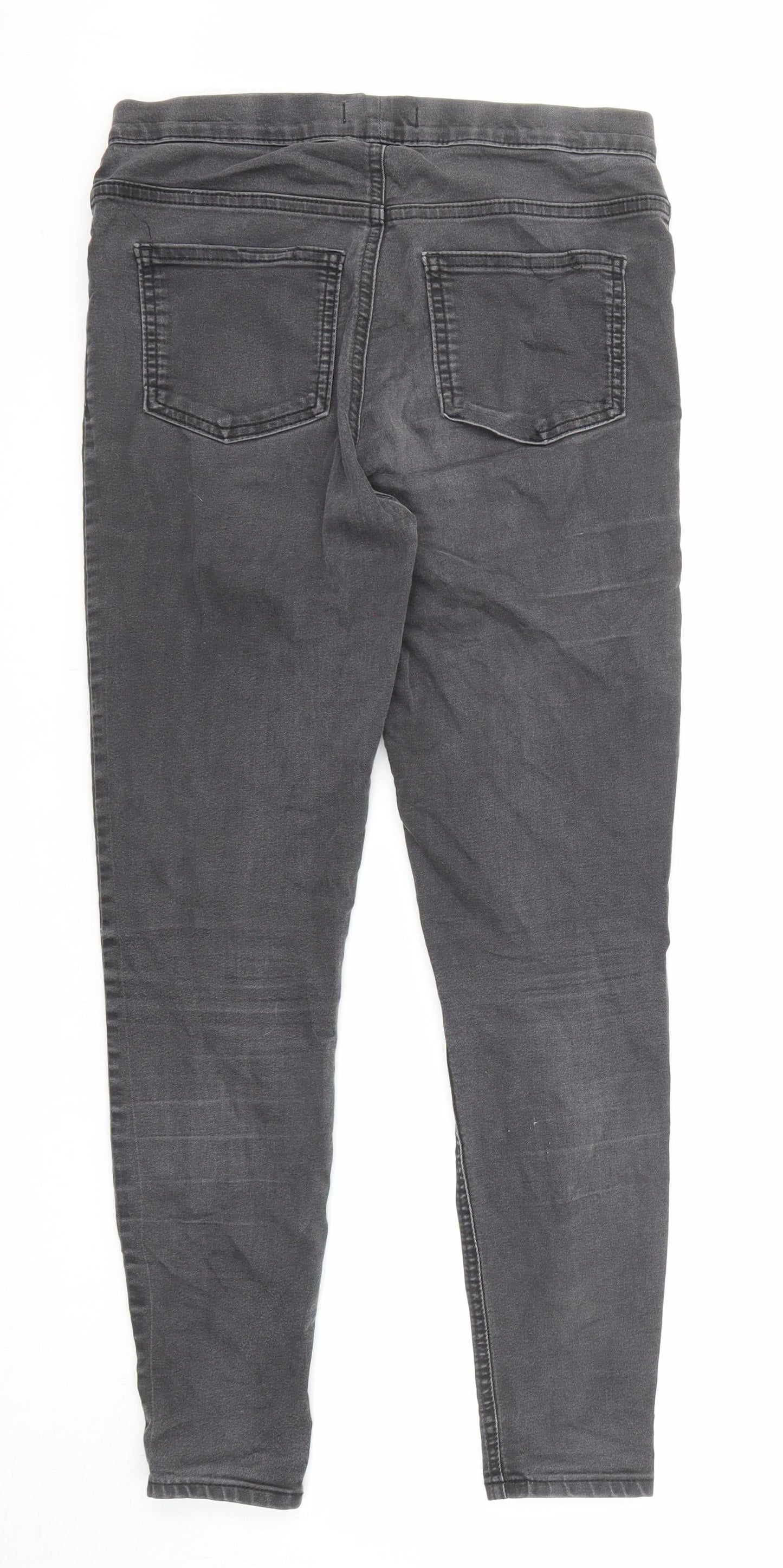 Marks and Spencer Womens Black Cotton Jegging Jeans Size 10 L26 in Regular