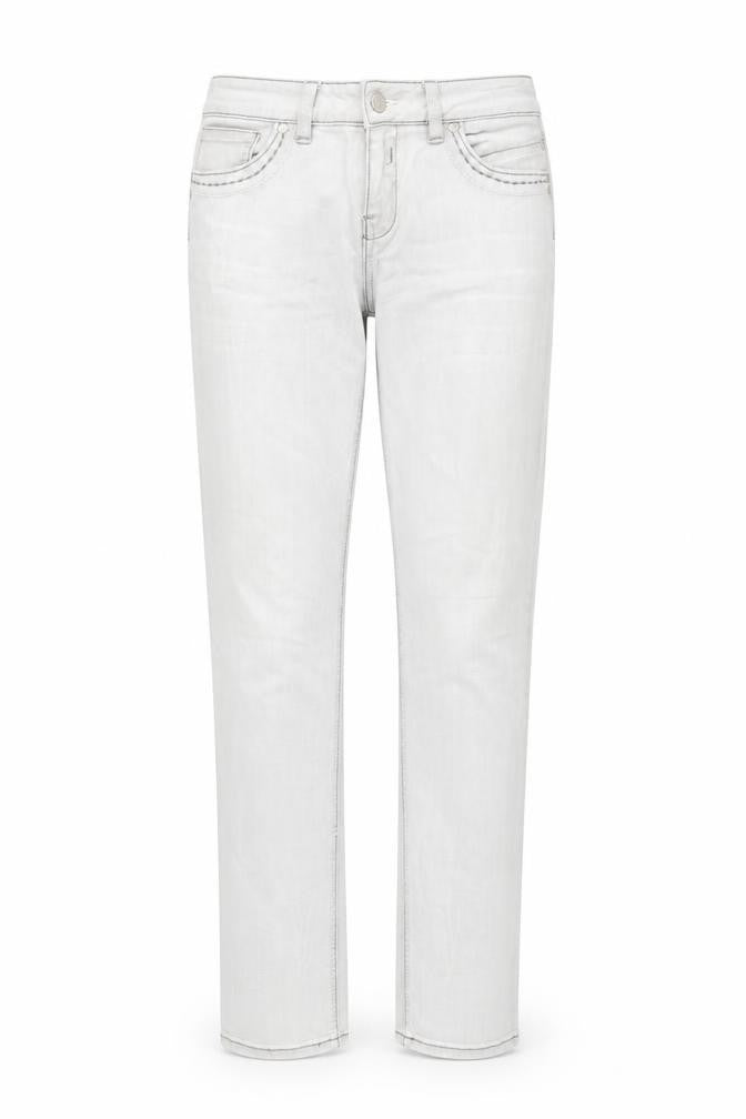 Cache Cache Womens Grey Cotton Straight Jeans Size 30 in L31 in Regular Zip