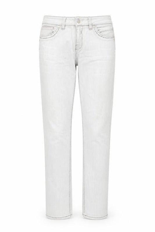 Cache Cache Womens Grey Cotton Straight Jeans Size 30 in L31 in Regular Zip
