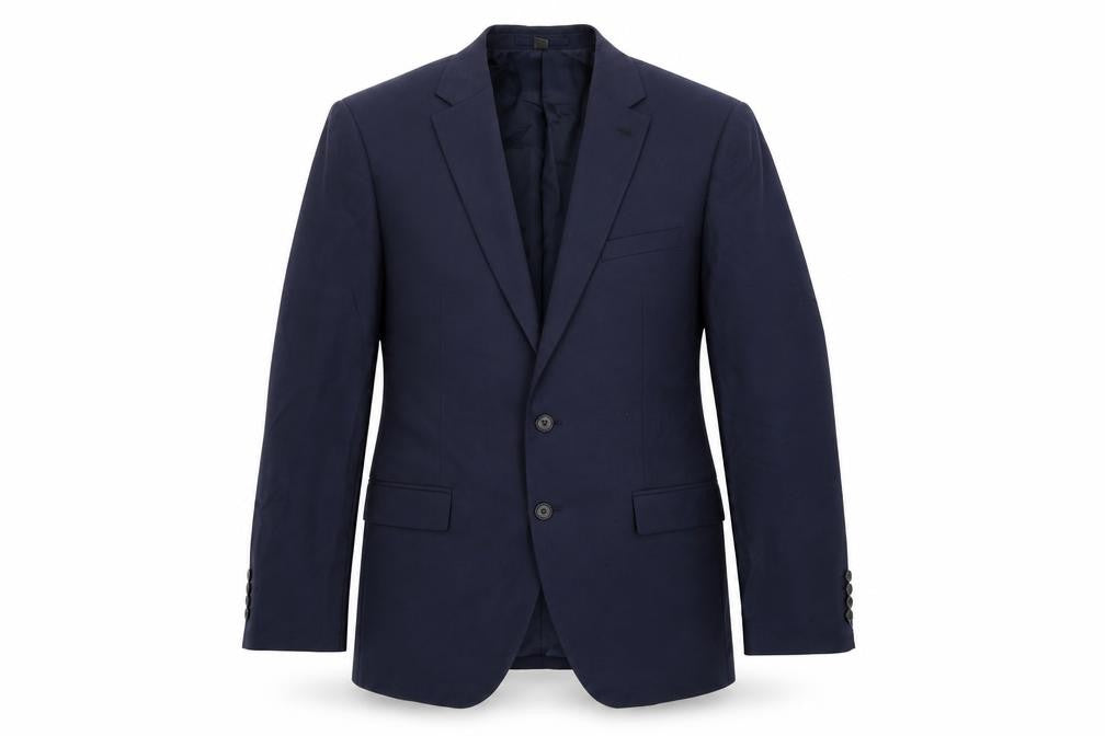 Marks & Spencer Mens Blue Polyester Jacket Suit Jacket Size 44 Regular