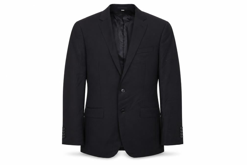 Marks & Spencer Mens Black Wool Jacket Suit Jacket Size 40 Regular