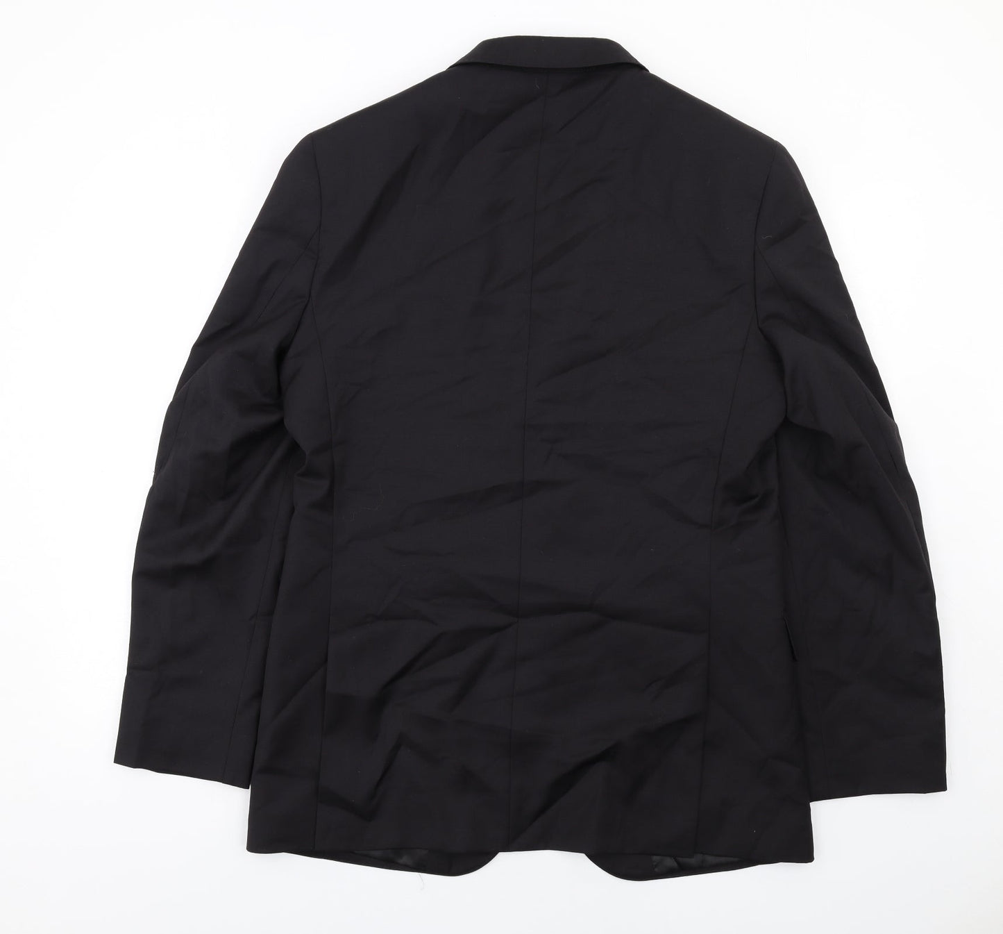 Marks and Spencer Mens Black Wool Jacket Suit Jacket Size 40 Regular