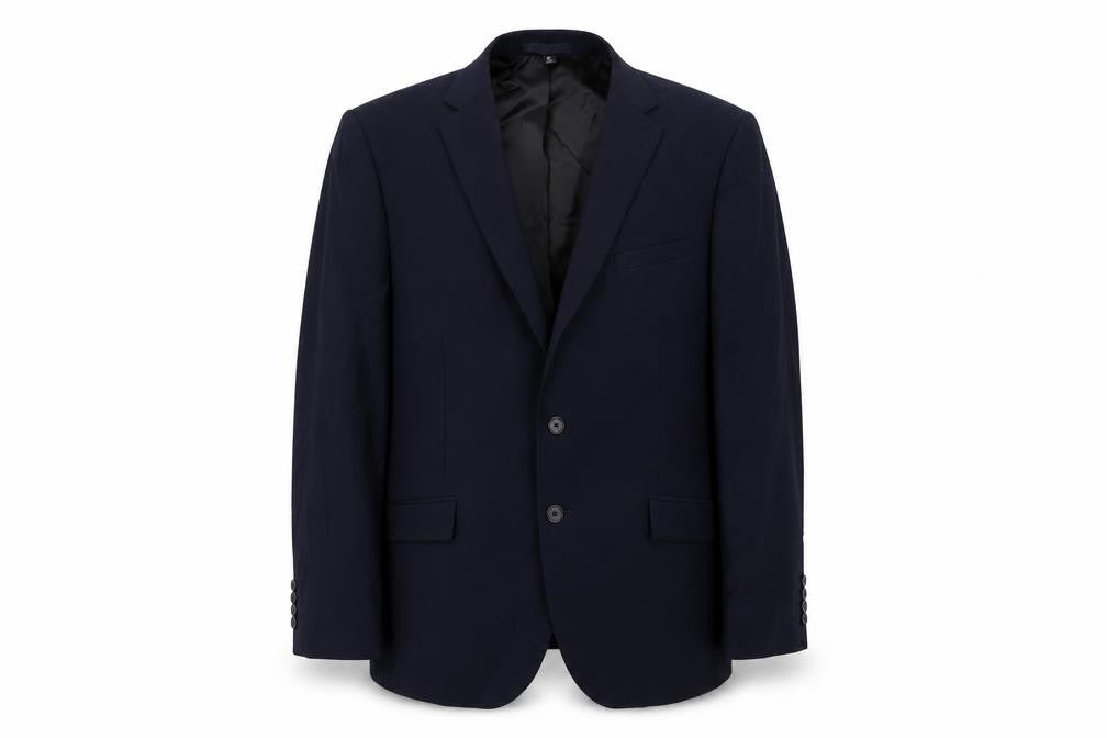 Marks & Spencer Mens Blue Wool Jacket Suit Jacket Size 42 Regular