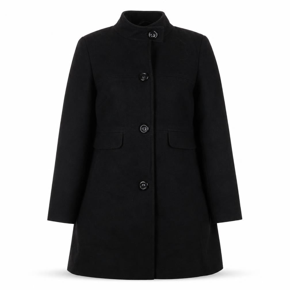 Marks and Spencer Womens Blue Overcoat Jacket Size 14 Button