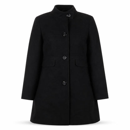 Marks & Spencer Womens Blue Overcoat Jacket Size 14 Button