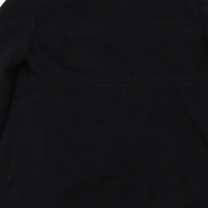 Marks & Spencer Womens Blue Overcoat Jacket Size 14 Button