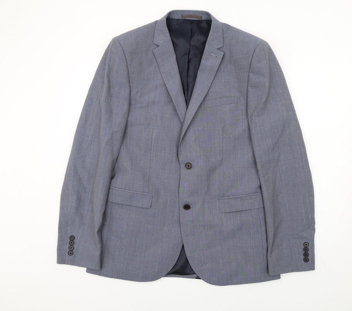 NEXT Mens Blue Wool Jacket Suit Jacket Size 42 Regular