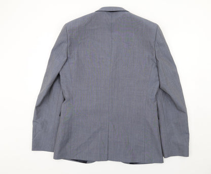 Next Mens Blue Wool Jacket Suit Jacket Size 42 Regular