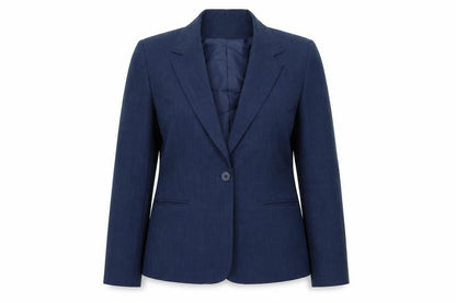 Ellie Louise Womens Blue Polyester Jacket Suit Size 16