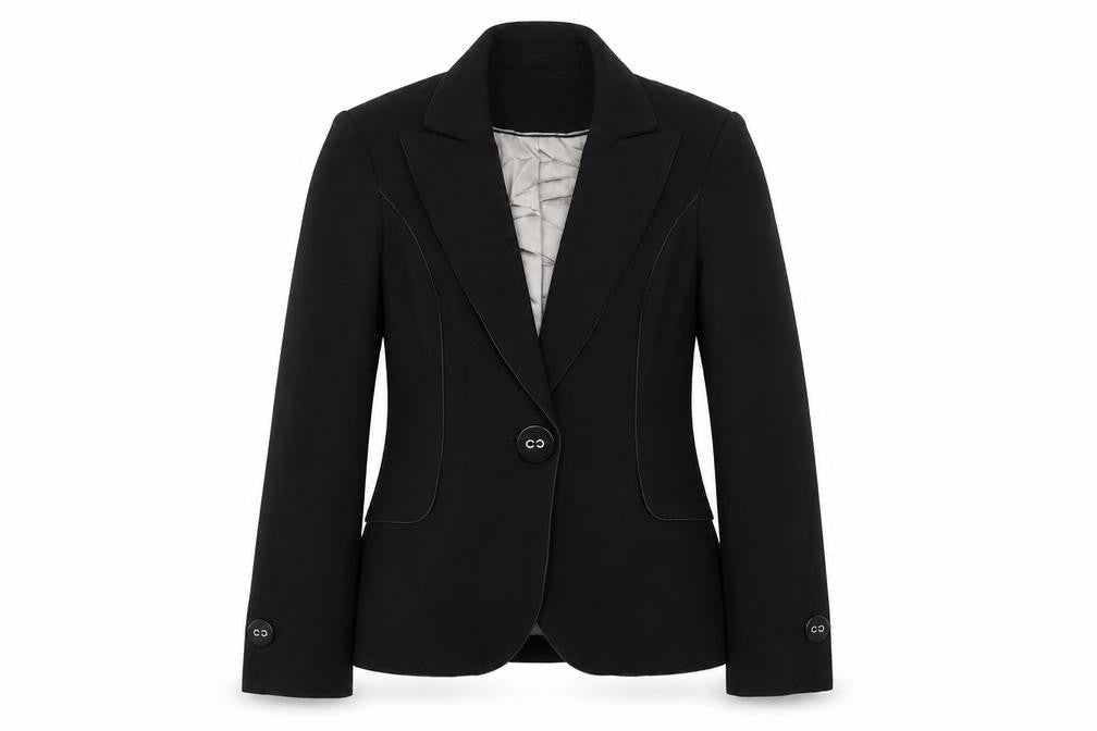 Autograph Womens Black Polyester Jacket Blazer Size 10