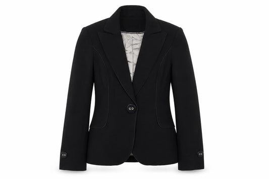 Autograph Womens Black Polyester Jacket Blazer Size 10