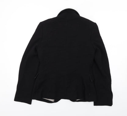 Back view of Autograph women’s black polyester jacket blazer, size UK 10