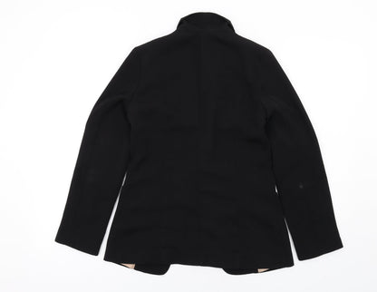 River Island Womens Black Polyester Jacket Blazer Size 8