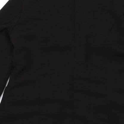 River Island Womens Black Polyester Jacket Blazer Size 8