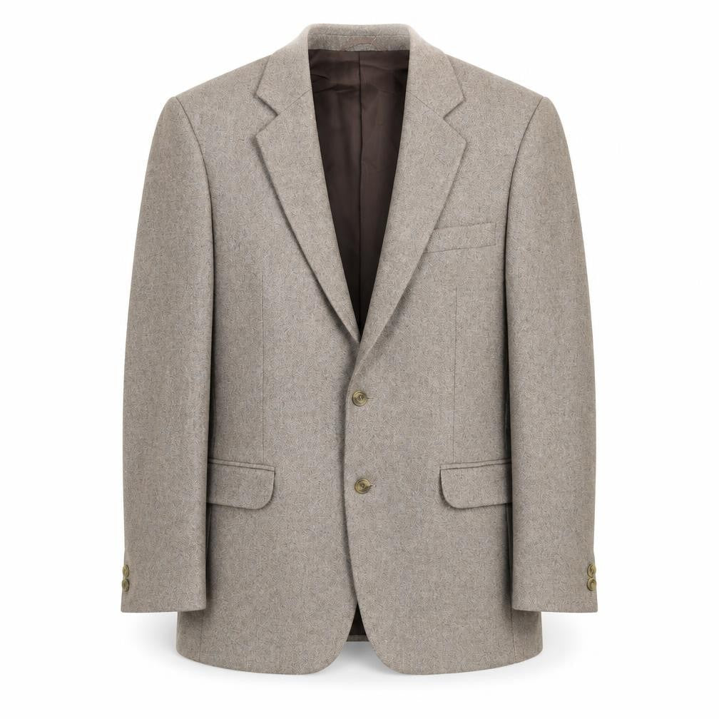 Bruce Corman Mens Beige Wool Jacket Suit Jacket Size 40 Regular