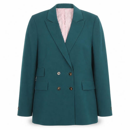 Topshop Womens Blue Polyester Jacket Blazer Size 12