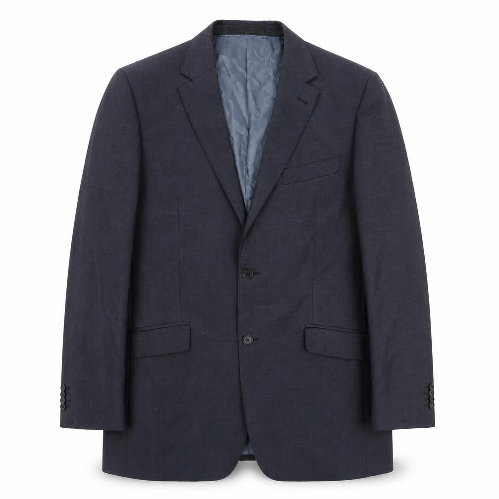 Balmain Mens Grey Wool Jacket Suit Jacket Size 40 Regular