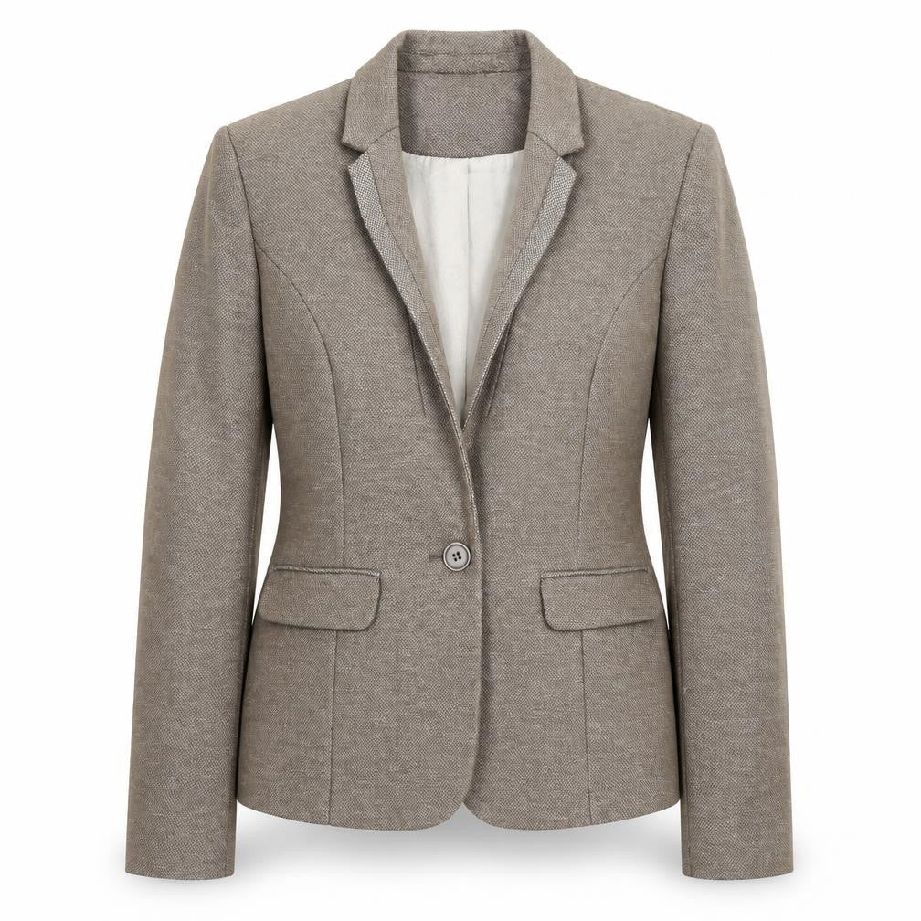 NEXT Womens Brown Polyester Jacket Blazer Size 10