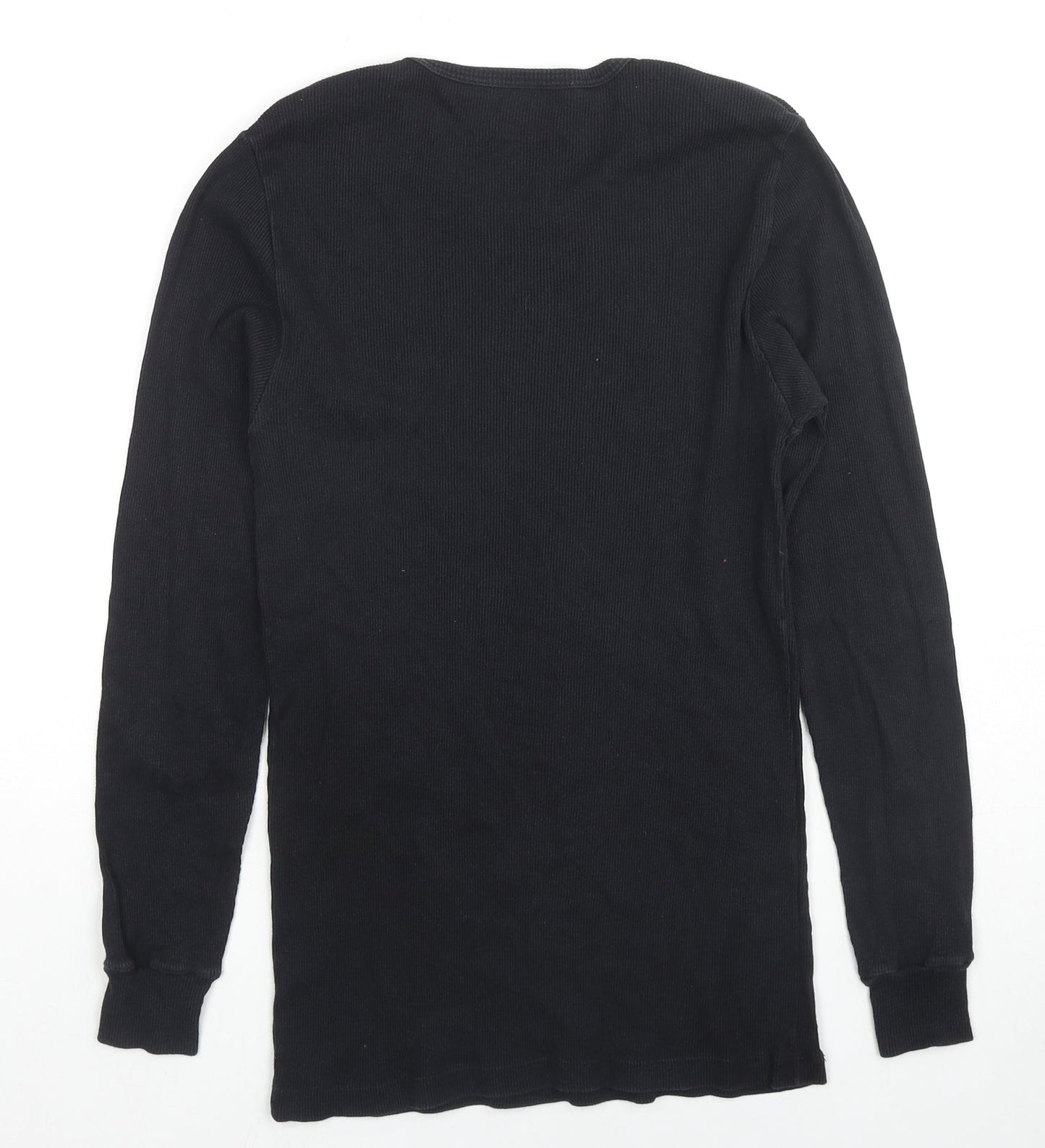 UW Mens Black Cotton Pullover Sweatshirt Size M Pullover