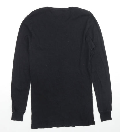 UW Mens Black Cotton Pullover Sweatshirt Size M Pullover