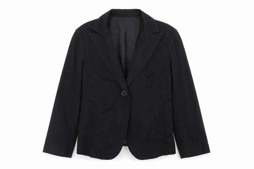 Terranova Womens Black Jacket Blazer Size S Button