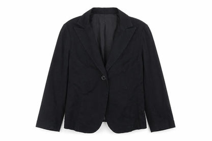 Terranova Womens Black Jacket Blazer Size S Button