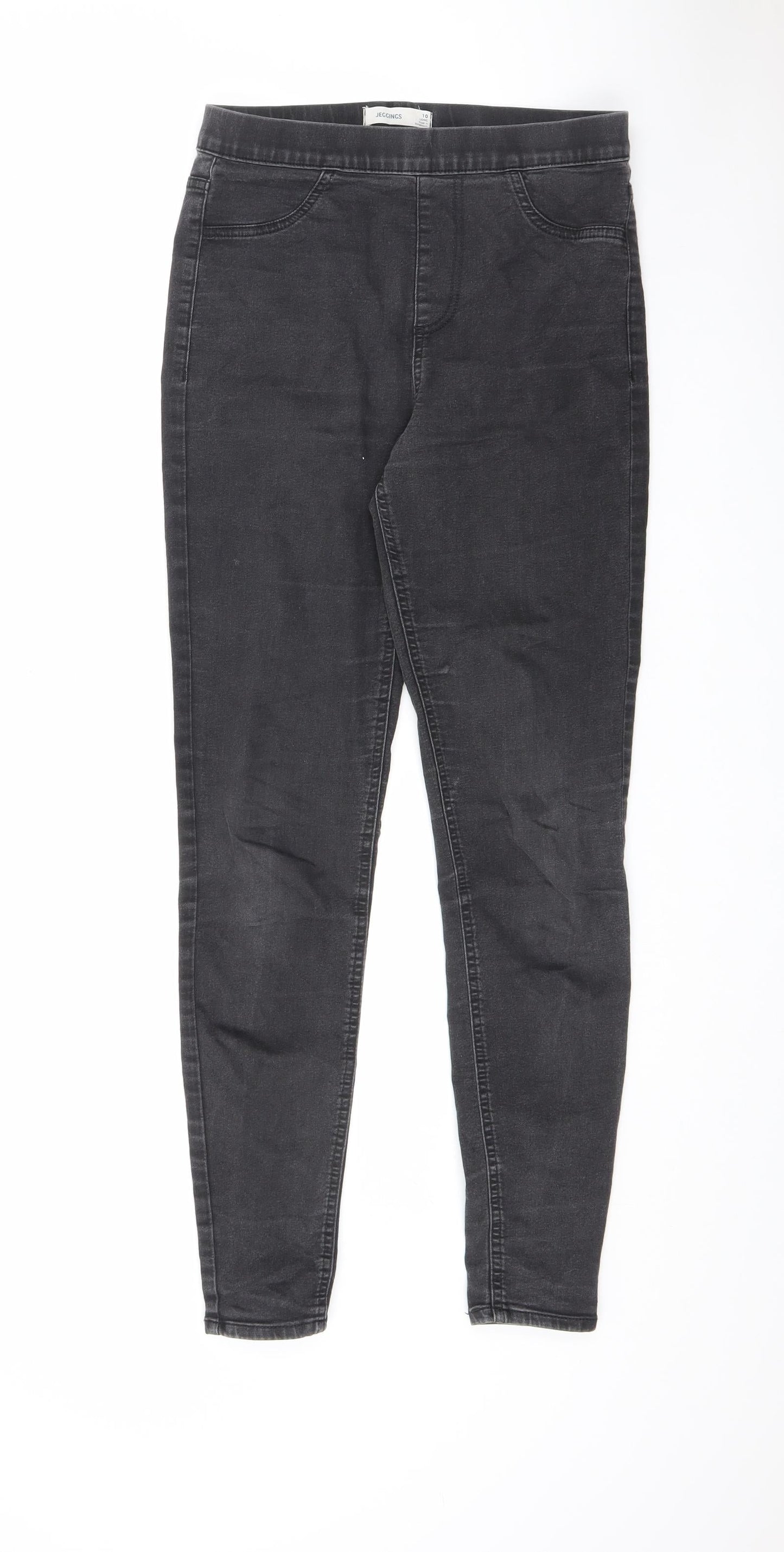 Marks and Spencer Womens Black Cotton Jegging Jeans Size 10 L30 in Regular