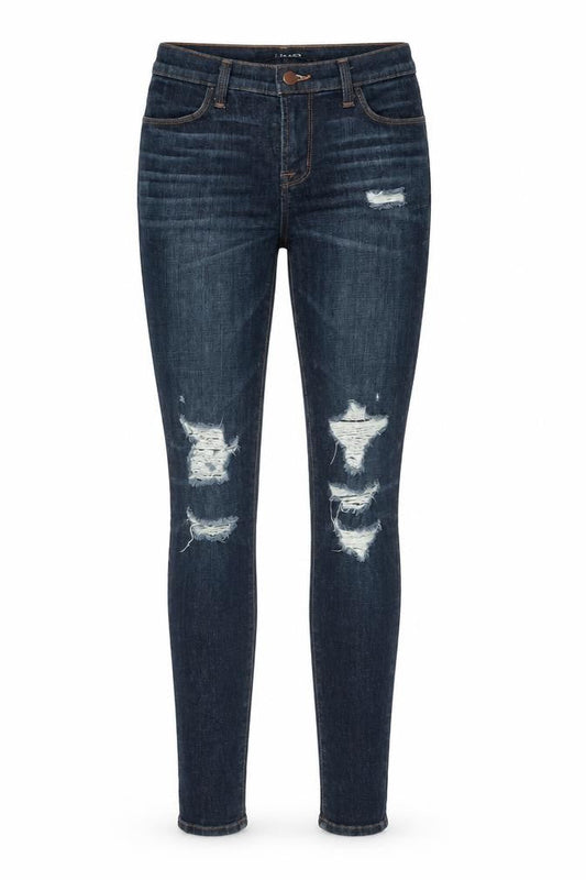 J Brand Womens Blue Cotton Skinny Jeans Size 26 in L29.5 in Regular Zip