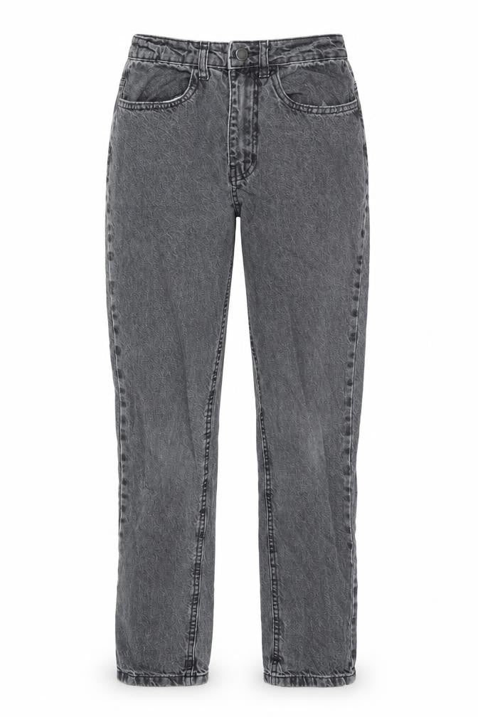 Daisy Street Womens Black Cotton Straight Jeans Size 6 L25.5 in Regular Zip