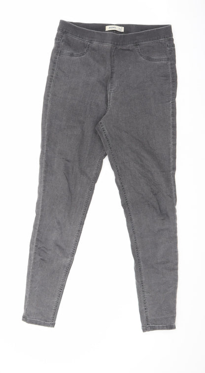 Marks & Spencer Womens Grey Cotton Jegging Jeans Size 10 L26.5 in Regular