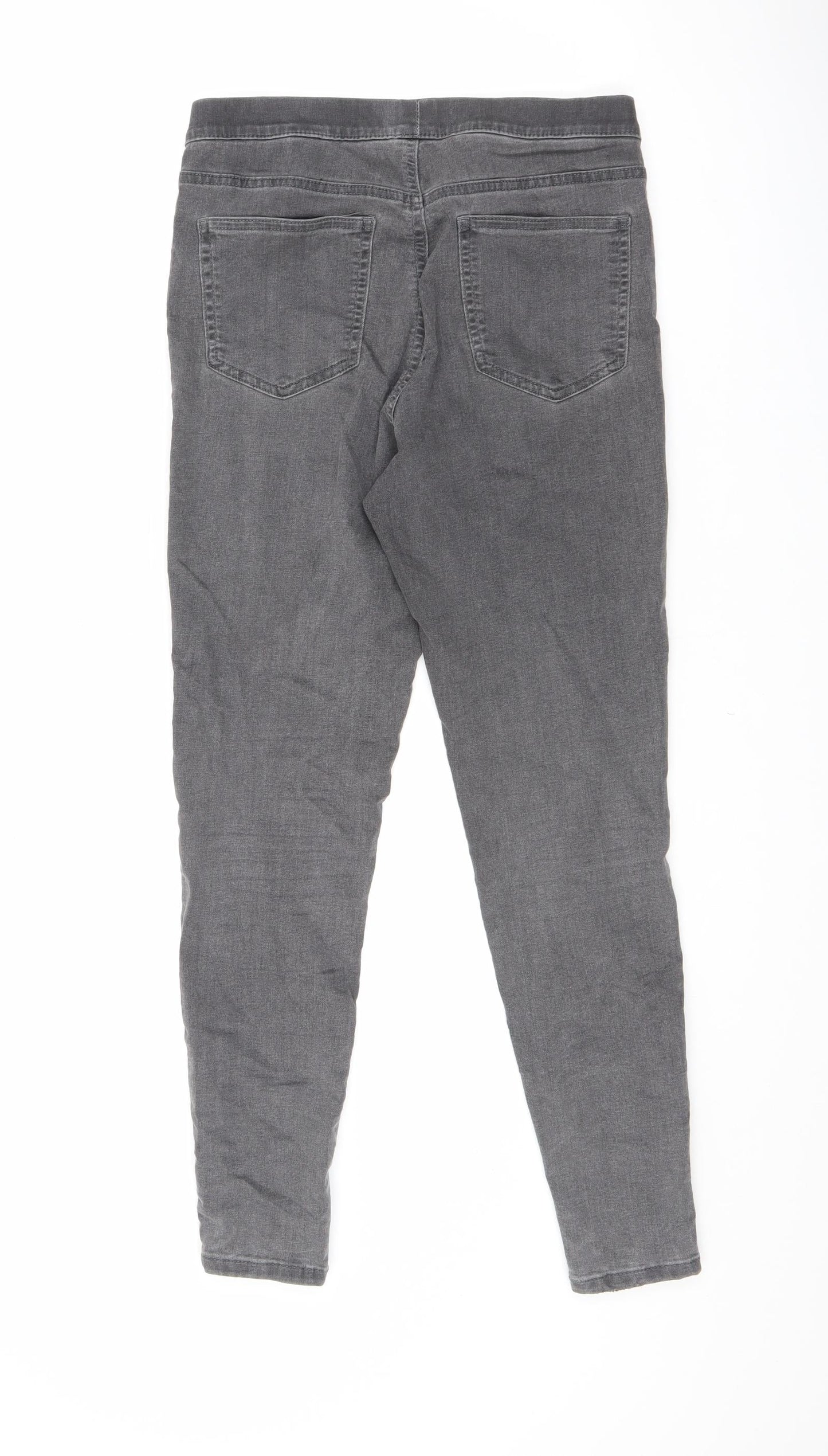 Marks and Spencer Womens Grey Cotton Jegging Jeans Size 10 L26.5 in Regular