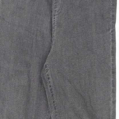 Marks & Spencer Womens Grey Cotton Jegging Jeans Size 10 L26.5 in Regular