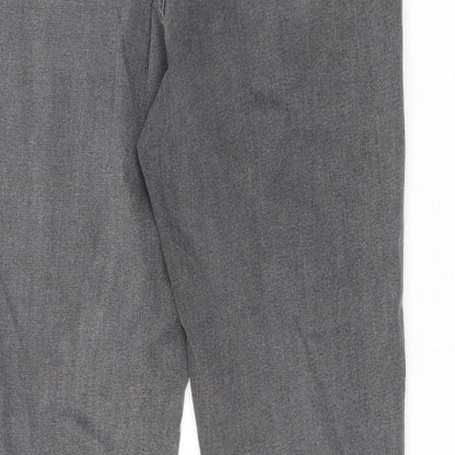 Marks & Spencer Womens Grey Cotton Jegging Jeans Size 10 L26.5 in Regular
