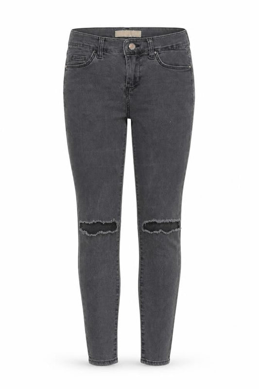 Topshop Womens Grey Cotton Skinny Jeans Size 26 in L30 in Regular Zip
