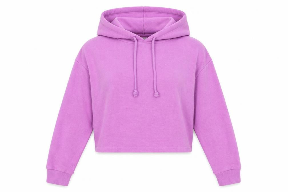 H&M Womens Purple Cotton Pullover Hoodie Size 2XS Pullover