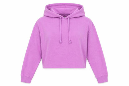 H&M Womens Purple Cotton Pullover Hoodie Size 2XS Pullover
