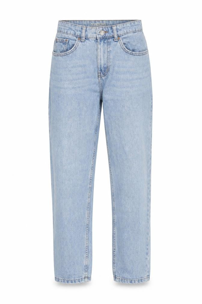 Denim & Co. Womens Blue Cotton Straight Jeans Size 8 L28 in Regular Zip