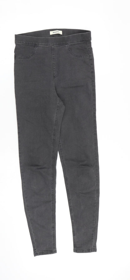Marks & Spencer Womens Grey Cotton Jegging Jeans Size 8 L28 in Regular