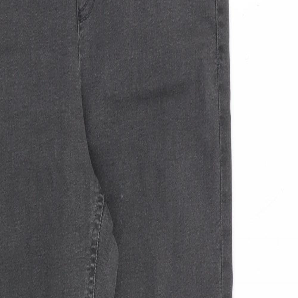 Marks and Spencer Womens Grey Cotton Jegging Jeans Size 8 L28 in Regular