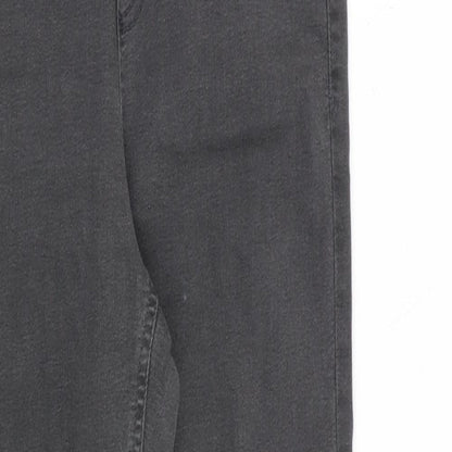 Marks & Spencer Womens Grey Cotton Jegging Jeans Size 8 L28 in Regular